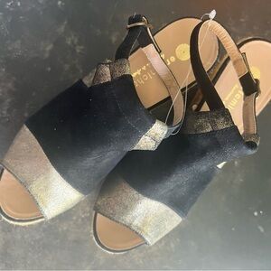 Eric Michael Black and Gold Espradrille